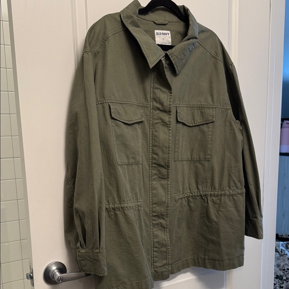 Like New! Old Navy Utility Jacket in Olive Green women 2X - Picture 1 of 8